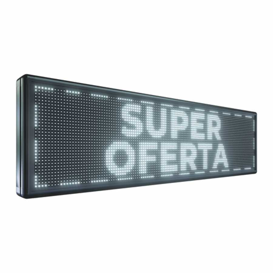 Painel De LED Letreiro Digital USB 135cm X 39cm Alto Brilho